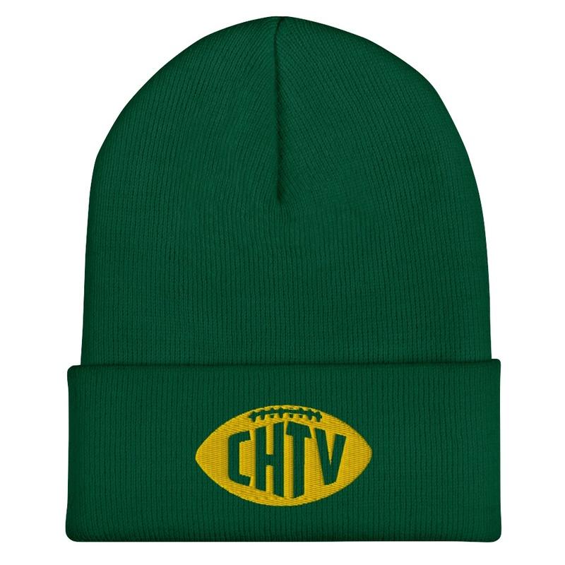 Cheesehead TV Logo Winter Hat- Green